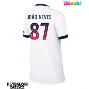 Paris Saint-Germain Joao Neves #87 Dámské Venkovní Dres 2026-27 Krátký Rukáv